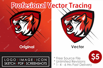 tracing image to vector
