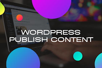 do publish blog posts, and article posting on your wordpress