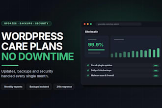 do wordpress website maintenance