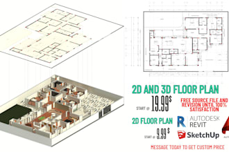 create 2d and 3d floor plans, sections, elevations, etc