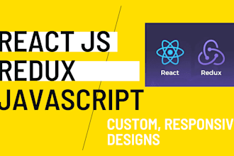 be your front end developer using react js javascript