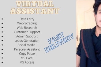 be your virtual assistant and administrative support