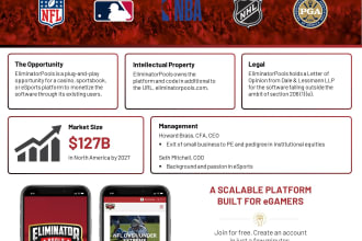 design a one pager investment teaser
