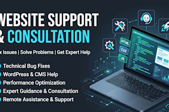 consult on website problems and technical issues