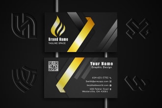 design minimalist luxury modern business card for you in 12 hour