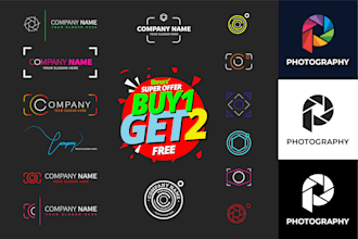 design photography camera signature watermark website logo