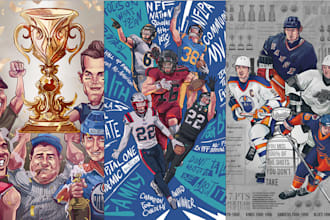 draw soccer nba players or other sports im very good at this