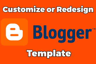 customize or redesign your blogger template