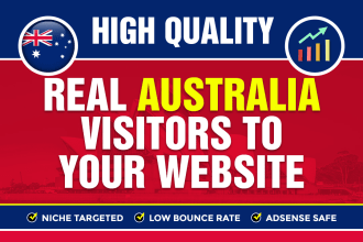 drive australia organic keyword targeted web traffic real visitors