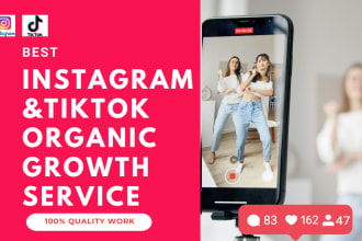 professionally grow your instagram and tiktok account