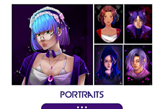 draw illustrations, fanart, oc and potraits