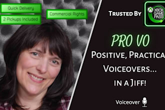 record your female voiceover in my warm and friendly voice