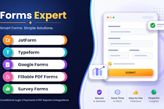 create online form using jotform, typeform, online survey, tally form
