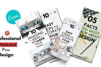 design professional canva pinterest templates, podcast templates