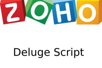 write deluge script in zoho