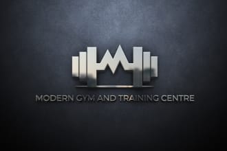 do modern health, gym, fitness and meditation logo