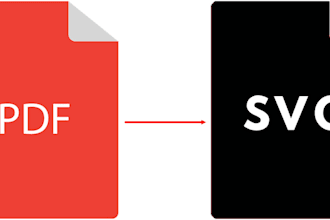 convert PDF format to svg
