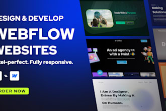 develop or design webflow website and convert figma to webflow