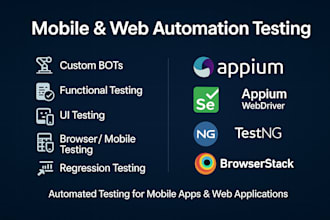 do mobile and web apps automation using appium and selenium