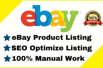 do ebay listing, ebay product listing, ebay SEO listing, ebay lister