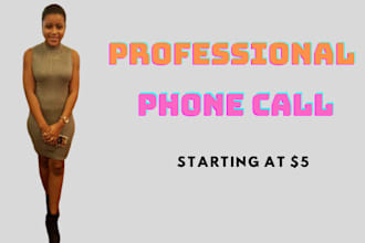 make professional phone calls