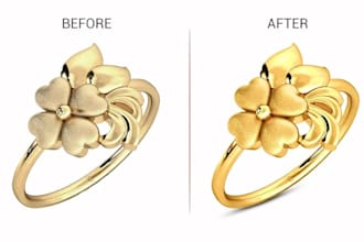 do high quality jewelry watch diamond stone retouch