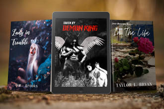 design creative book cover, kindle book and ebook