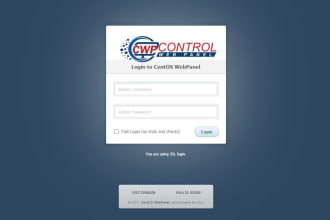 install and configure control web panel or cwp or centos web panel