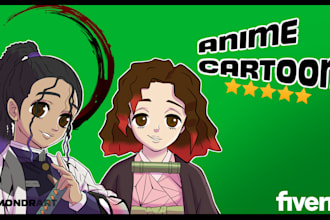 make an anime style cartoon