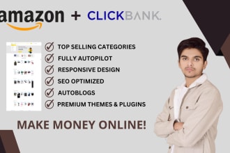 create amazon autopilot and clickbank affiliate website