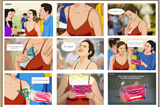 draw professional storyboard for film and animation