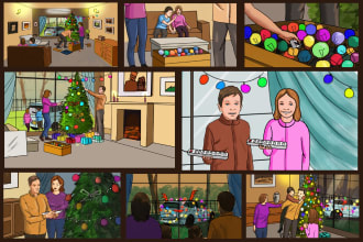 draw professional storyboard for film and animation