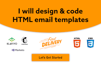 design and code HTML email template