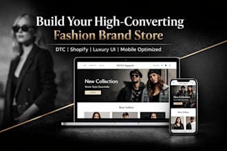 build d2c clothing and fashion brand store