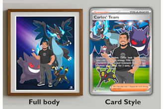 draw you a pokemon illustration or card