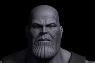 sculpt likeness face for 3d printing
