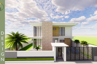 draw the exterior of your house with sketchup