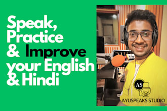 be your hindi and english conversation partner for practice