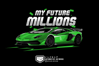 design vector cartoon car illustration for your t shirt