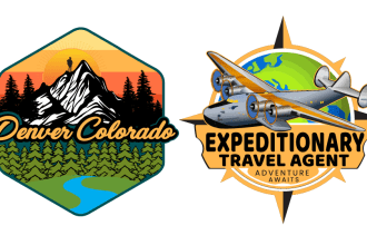 create mountain adventure outdoor travel tourism hiking  sticker logo