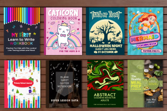 design amazon kdp book cover for low and no content