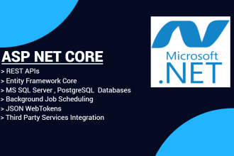 develop fix asp net core web application rest API
