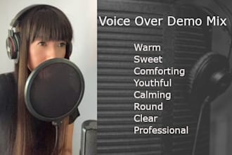 record a voice over in japanese and english