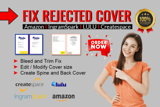 resize format edit fix book cover for amazon ingramspark lulu