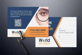 do modern post card, loyalty card, voucher in 12hrs