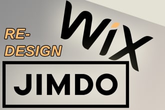 redesign your jimdo or wix website