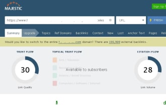 increase trustflow of your URL on majestic