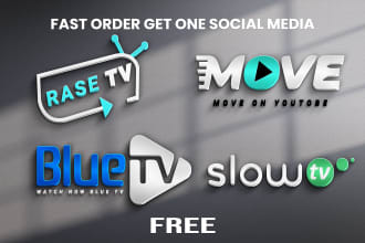 design TV channel and youtube logo