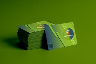 design profession business card with two concepts