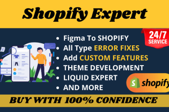 do shopify expert developer, shopify liquid and custom coding, shopify website